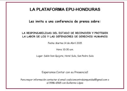 Invitación SPS. Conf prensa 14-04-15